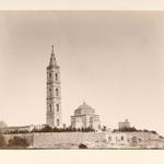 Вид на 64 метровую колокольню "Русская свеча" и Вознесенский храм 1890-е годы