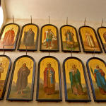 Живописные иконы работы художника В.Ф. Пасхина в церкви св. благ. Александра Невского