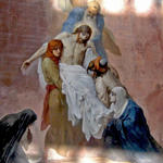 Картина Н. А. Кошелева. "Снятие с креста". Холст, масло