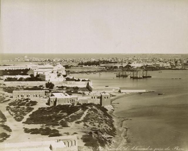 Общий вид на Александрийский порт. Фотографы Ф. Бонфис и Цангаки. Март 1894 г. Архив Иерусалимского отделения ИППО