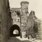 Крепость Антония на Крестном пути Спасителя в старом городе Иерусалима. Фотографы Ф. Бонфис и Цангаки. Март 1894 г.
