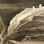 Монастырь св. Саввы. Рисунок Эдварда Лиэра. 1858 г.