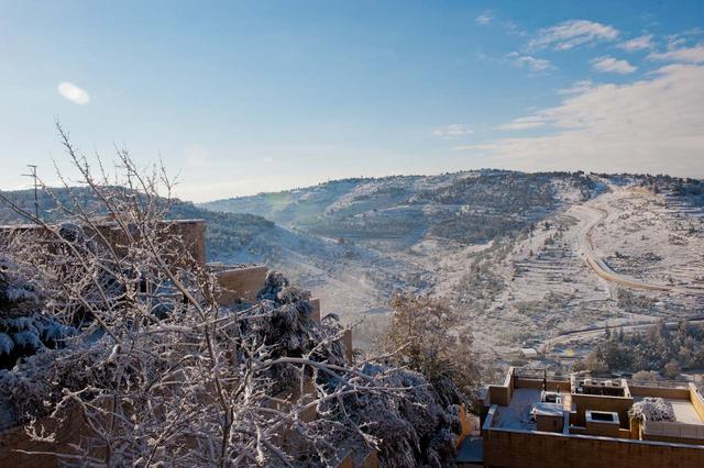 Окрестности Иерусалима в снегу
