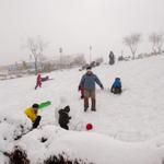 Снег в Иерусалиме - радость детям и их родителям