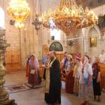 Молебен о благополучном прибытие в греческом православном монастыре св. Георгия Победоносца в Лидде
