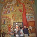 Паломники из Санкт-Петербурга в храме 12 апостолов в Капернауме