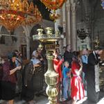 Молитва св. Георгия Победоносцу в храме в греческом православном храме св. Георгия в Лидде