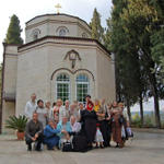 Паломники из Санкт-Петербурга в Горненском монастыре в Иерусалиме