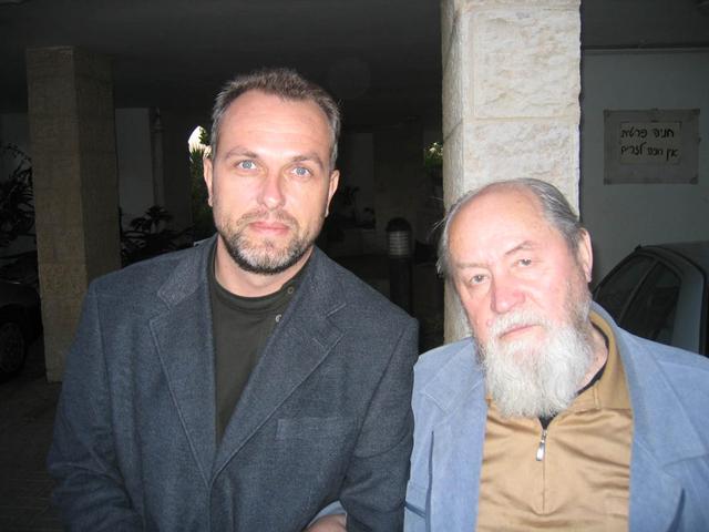 Протоиерей Василий Ермаков и Павел Платонов в Иерусалиме
