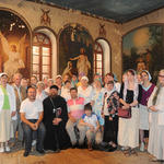 С русскими православными паломниками на Сергиевском подворье. 18 мая 2011 г.
