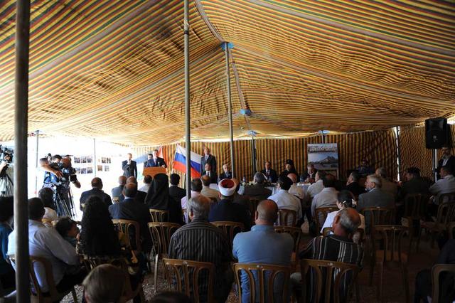 Торжественная церемония закладки культурно-делового центра ИППО в Вифлееме. 11 июня 2011 г.