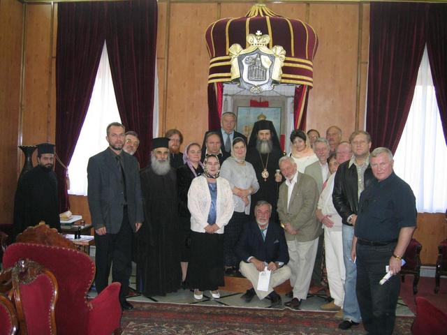 Делегация ИППО у патриарха Иерусалимского Феофила III. 3 ноября 2005 г.