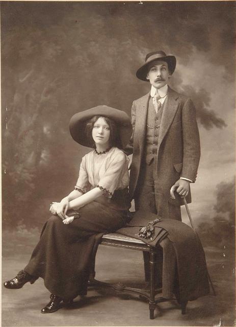 Борис Бугаев и Ася (Анна) Тургенева. Брюссель 1912 г.
